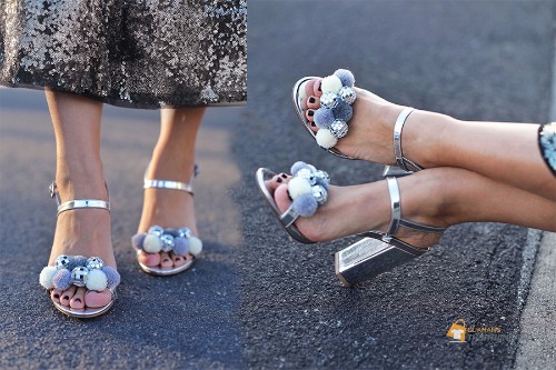 Giày nhảy DIY: Cách làm giày cao gót pom pom thời trang